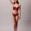 Sujetador balconette Unlined de encaje floral negro de CK Sujetador balconette Unlined de encaje floral negro de CK