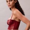 Sujetador balconette Unlined de encaje floral negro de CK Sujetador balconette Unlined de encaje floral negro de CK