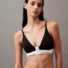 Sujetador Bralette con cierre frontal triangular, ligeramente forrado, de algodón y Modal Sujetador Bralette con cierre frontal triangular, ligeramente forrado, de algodón y Modal