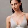Sujetador Bralette con cierre frontal triangular, ligeramente forrado, de algodón y Modal Sujetador Bralette con cierre frontal triangular, ligeramente forrado, de algodón y Modal