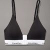 Sujetador Bralette con cierre frontal triangular, ligeramente forrado, de algodón y Modal Sujetador Bralette con cierre frontal triangular, ligeramente forrado, de algodón y Modal