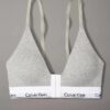 Sujetador Bralette con cierre frontal triangular, ligeramente forrado, de algodón y Modal Sujetador Bralette con cierre frontal triangular, ligeramente forrado, de algodón y Modal