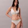 Sujetador Bralette triangular con rayas de algodón y Modal, ligeramente forrado Sujetador Bralette triangular con rayas de algodón y Modal, ligeramente forrado