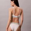 Sujetador Bralette triangular con rayas de algodón y Modal, ligeramente forrado Sujetador Bralette triangular con rayas de algodón y Modal, ligeramente forrado
