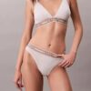 Sujetador Bralette triangular con rayas de algodón y Modal, ligeramente forrado Sujetador Bralette triangular con rayas de algodón y Modal, ligeramente forrado