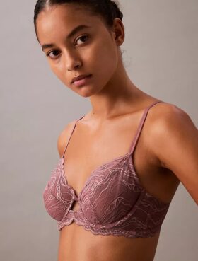 Sujetador de cobertura total Unlined de encaje elástico sensual