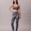 Sujetador deportivo de impacto medio con espalda nadadora y estampado deportivo moderno Sujetador deportivo de impacto medio con espalda nadadora y estampado deportivo moderno