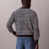 Suéter cómodo de rayas de algodón suave