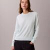 Suéter de algodón liso con Monogram Suéter de algodón liso con Monogram