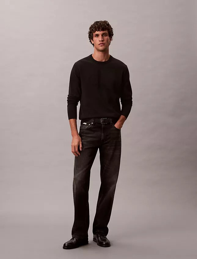 Suéter de algodón liso con Monogram Suéter de algodón liso con Monogram