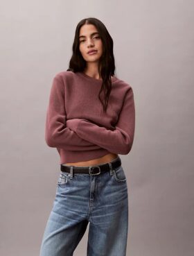 Suéter de algodón suave con Monogram