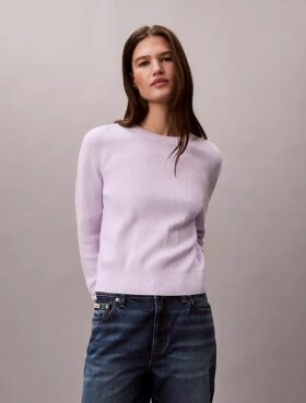 Suéter de algodón suave con Monogram