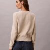 Suéter de algodón suave con Monogram