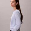Suéter de chenilla de algodón suave con Monogram