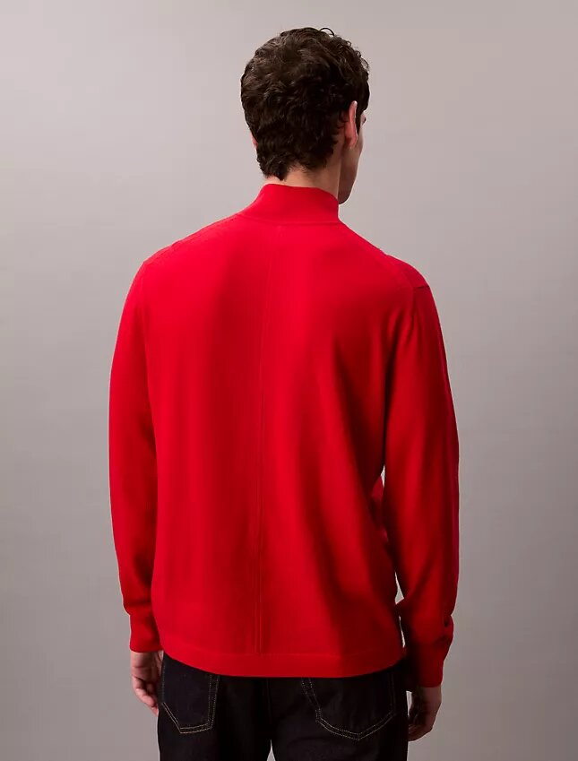 Suéter de cuello alto de lana merino Suéter de cuello alto de lana merino