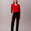Suéter de lana merino con cuello en V Suéter de lana merino con cuello en V