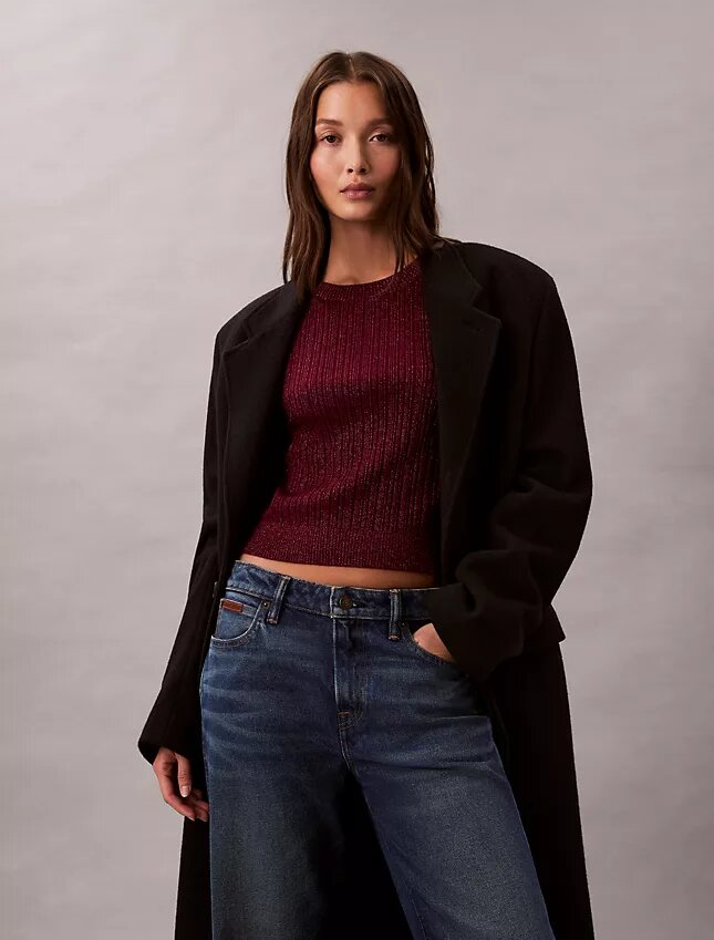 Suéter de mezcla de lana merino y lurex Suéter de mezcla de lana merino y lurex