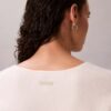 Suéter holgado de cuello en V de lana merino