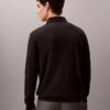 Suéter polo de mezcla de lana merino extrafina Suéter polo de mezcla de lana merino extrafina