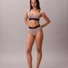 Tanga elástica de microfibra con monograma gráfico Tanga elástica de microfibra con monograma gráfico