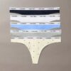 Thong con logotipo icónico, paquete de 5 Thong con logotipo icónico, paquete de 5