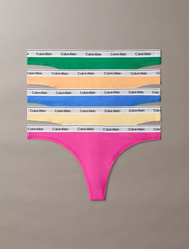 Thong con logotipo icónico, paquete de 5 Thong con logotipo icónico, paquete de 5