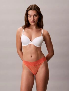 Thong de encaje con logotipo icónico