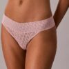 Thong de encaje con logotipo icónico Thong de encaje con logotipo icónico