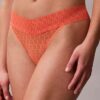 Thong de encaje con logotipo icónico Thong de encaje con logotipo icónico
