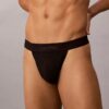 Thong de encaje de microfibra Thong de encaje de microfibra