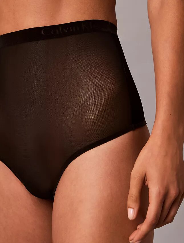 Thong de malla minimalista de cintura alta Thong de malla minimalista de cintura alta