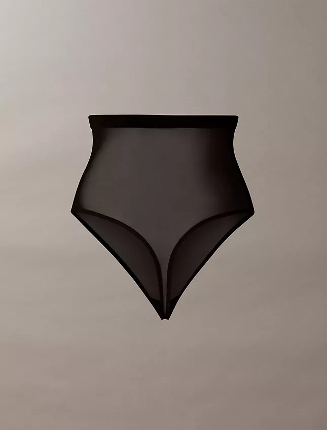 Thong de malla minimalista de cintura alta Thong de malla minimalista de cintura alta