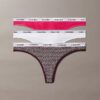 Thong de talle bajo con logo Icon, paquete de 3