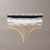 Thong de talle bajo con logo Icon, paquete de 3