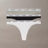 Thong de talle bajo con logo Icon, paquete de 3