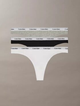 Thong de talle bajo con logo Icon, paquete de 3