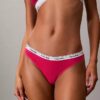 Thong de talle bajo con logo Icon, paquete de 3