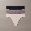 Thong de talle medio Bonded Flex, paquete de 3 Thong de talle medio Bonded Flex, paquete de 3