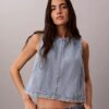 Top corto de denim Top corto de denim