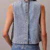 Top corto de denim Top corto de denim
