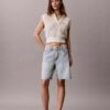 Top corto de ganchillo con Monogram