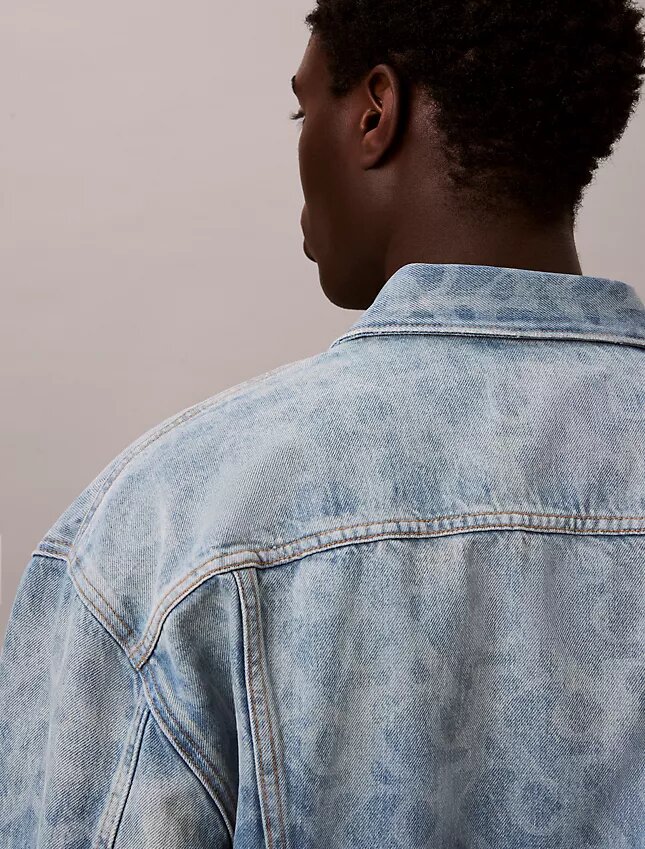 Trucker Jacket Denim con Monogram integral de los años 90 Trucker Jacket Denim con Monogram integral de los años 90