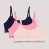 Unlined Bralette con banda con el logotipo, paquete de 3 Unlined Bralette con banda con el logotipo, paquete de 3