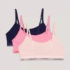 Unlined Bralette con banda con el logotipo, paquete de 3 Unlined Bralette con banda con el logotipo, paquete de 3