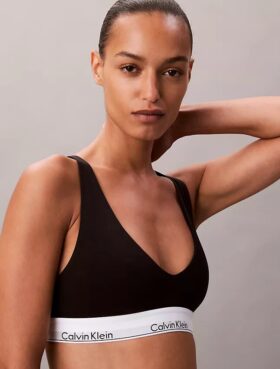 Unlined Bralette de algodón y Modal Icon