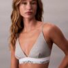 Unlined Bralette de algodón y Modal Icon