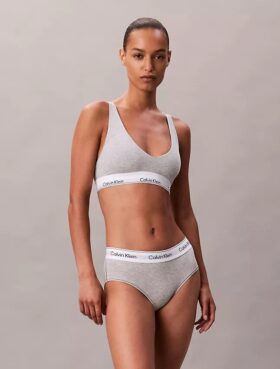 Unlined Bralette de algodón y Modal Icon