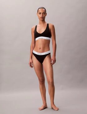 Unlined Bralette de algodón y Modal Icon