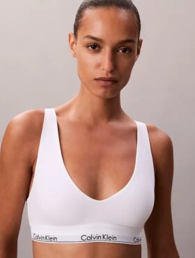 Unlined Bralette de algodón y Modal Icon