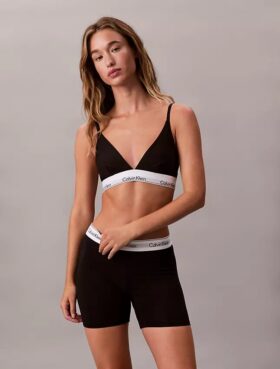 Unlined Bralette de algodón y Modal Icon